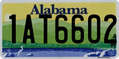 AL license plate 1AT6602