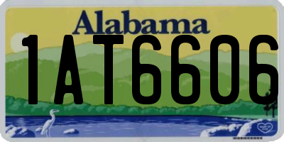 AL license plate 1AT6606