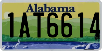 AL license plate 1AT6614