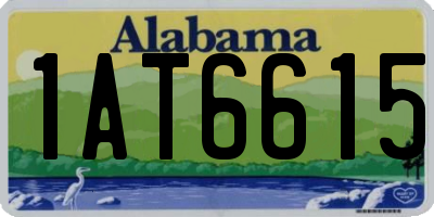 AL license plate 1AT6615