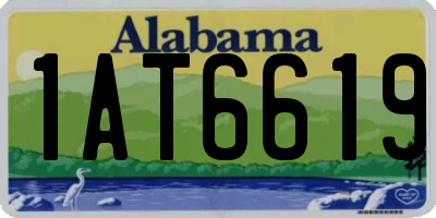 AL license plate 1AT6619