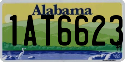 AL license plate 1AT6623