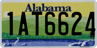AL license plate 1AT6624