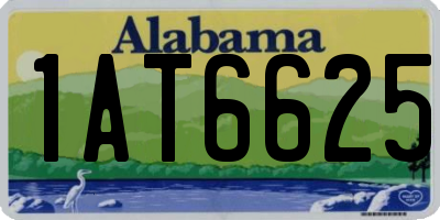 AL license plate 1AT6625