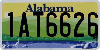 AL license plate 1AT6626