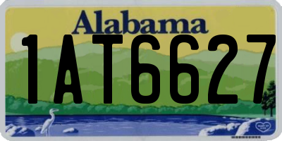 AL license plate 1AT6627