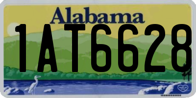 AL license plate 1AT6628