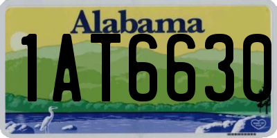 AL license plate 1AT6630