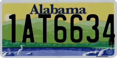 AL license plate 1AT6634