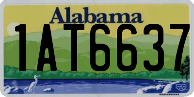 AL license plate 1AT6637