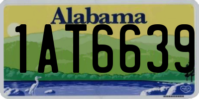 AL license plate 1AT6639