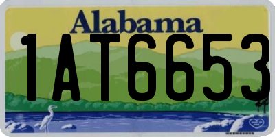 AL license plate 1AT6653