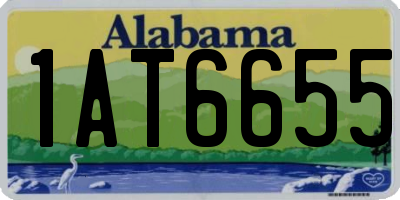 AL license plate 1AT6655