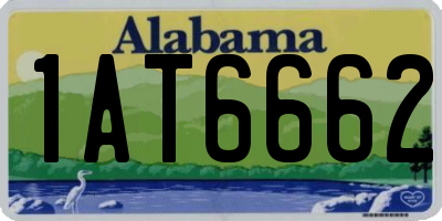 AL license plate 1AT6662