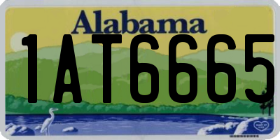 AL license plate 1AT6665