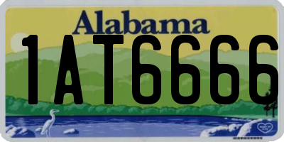 AL license plate 1AT6666