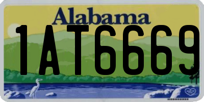 AL license plate 1AT6669