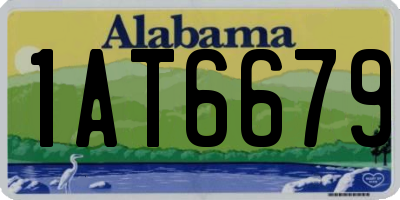 AL license plate 1AT6679