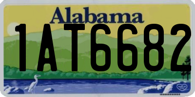 AL license plate 1AT6682
