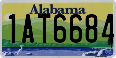 AL license plate 1AT6684