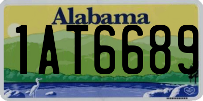 AL license plate 1AT6689