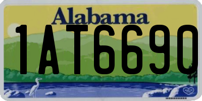 AL license plate 1AT6690