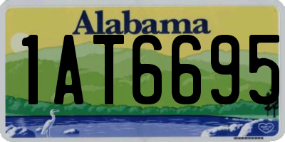 AL license plate 1AT6695