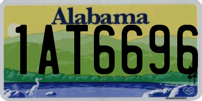 AL license plate 1AT6696