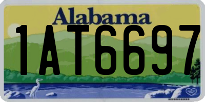 AL license plate 1AT6697