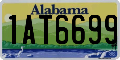 AL license plate 1AT6699
