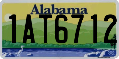 AL license plate 1AT6712