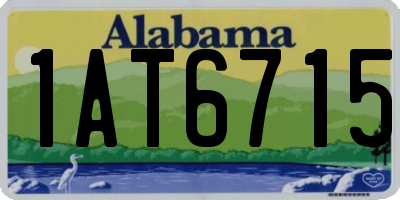 AL license plate 1AT6715