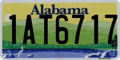 AL license plate 1AT6717