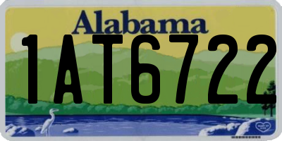 AL license plate 1AT6722