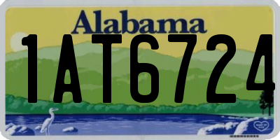 AL license plate 1AT6724