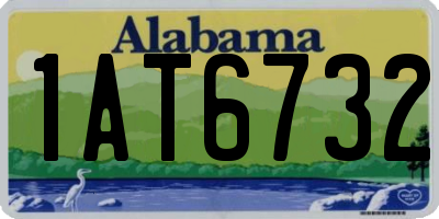 AL license plate 1AT6732