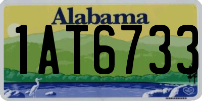AL license plate 1AT6733