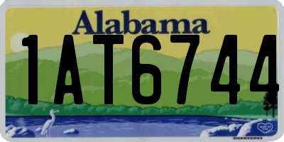 AL license plate 1AT6744