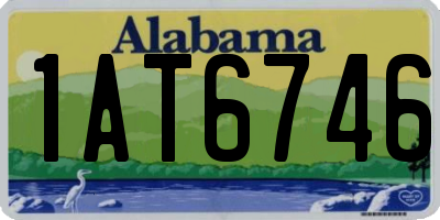 AL license plate 1AT6746