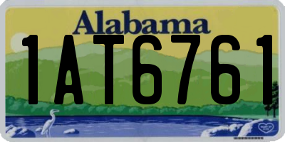 AL license plate 1AT6761