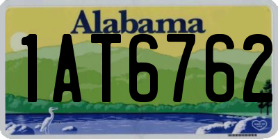 AL license plate 1AT6762