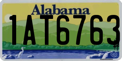 AL license plate 1AT6763