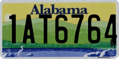 AL license plate 1AT6764