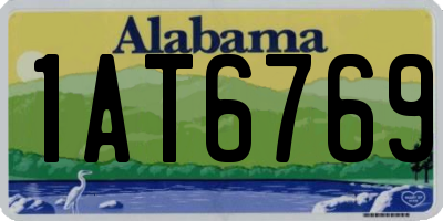 AL license plate 1AT6769