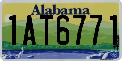 AL license plate 1AT6771