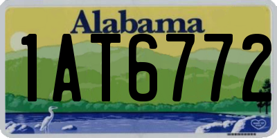 AL license plate 1AT6772