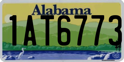 AL license plate 1AT6773