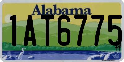 AL license plate 1AT6775