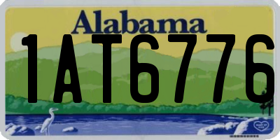 AL license plate 1AT6776