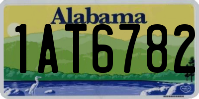 AL license plate 1AT6782